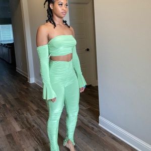 Green Two Piece Set